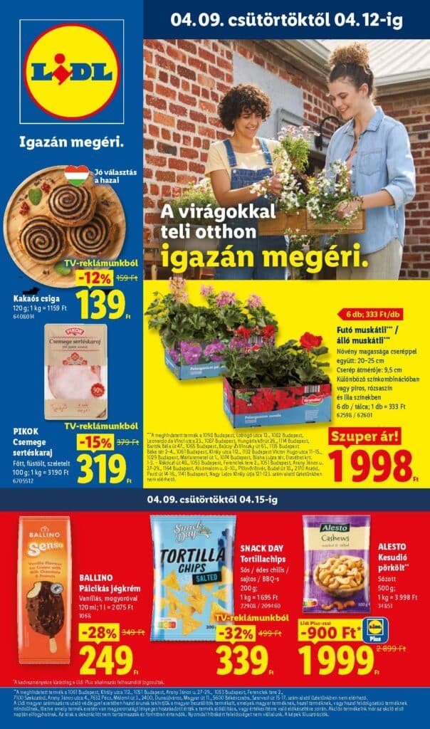 lidl akciós újság 2026 15 hét