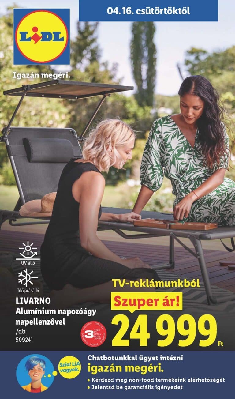 lidl nonfood akciós újság 2026 16 hét