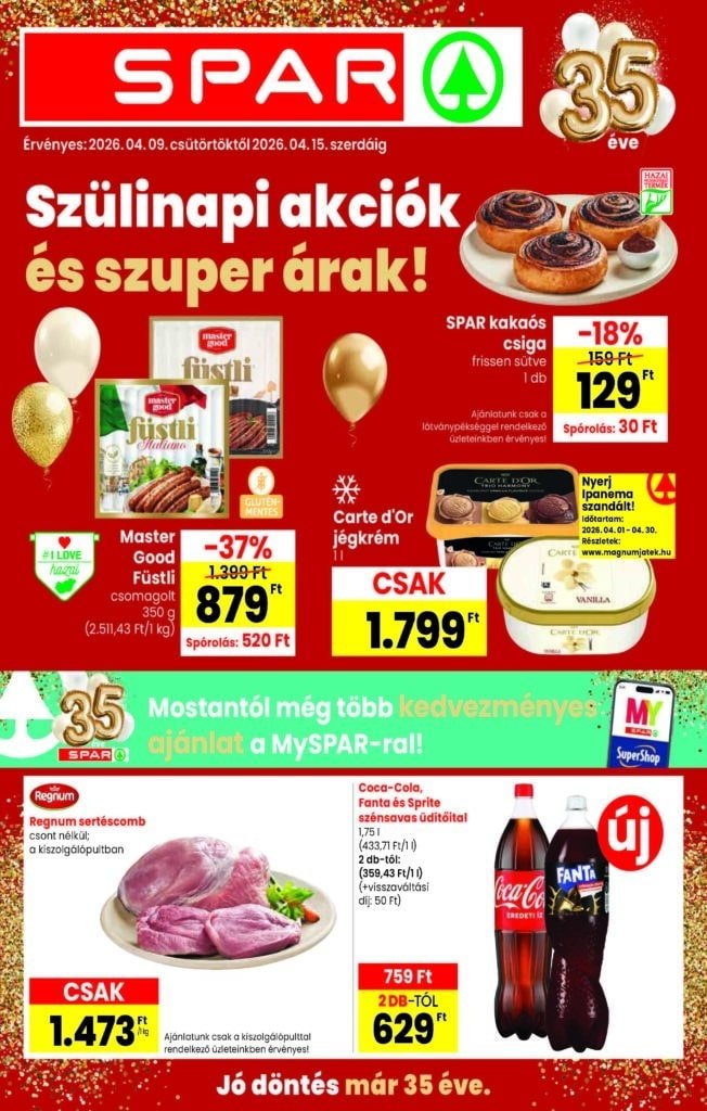 spar akciós újság 2026 15 hét