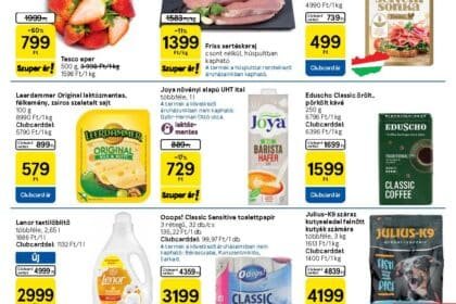 tesco szupermarket akciós újság 2026 15 hét