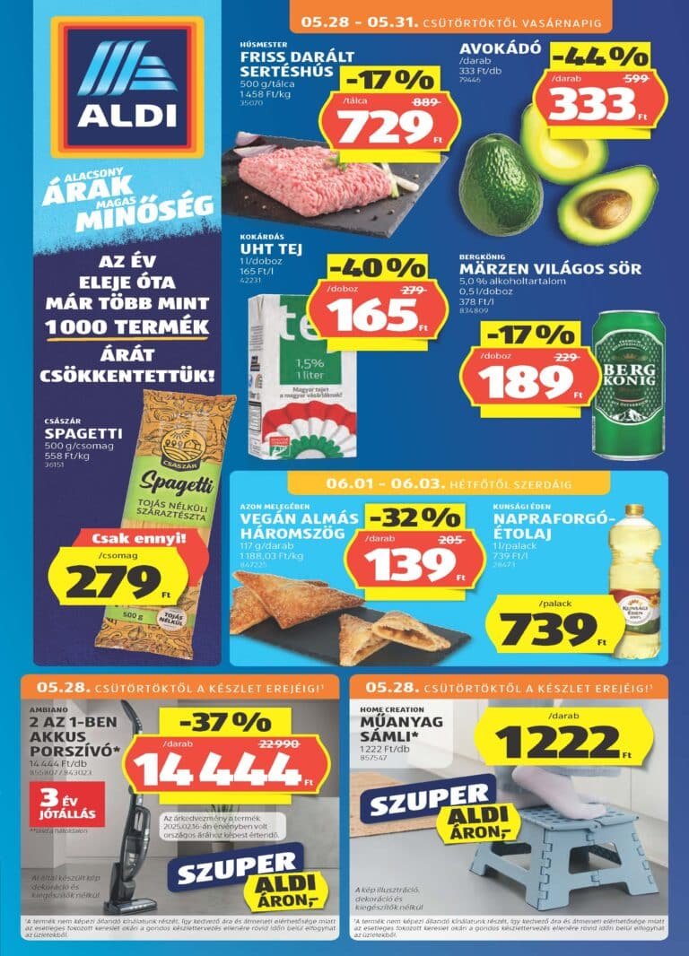 aldi akciós újság 2026 22 hét