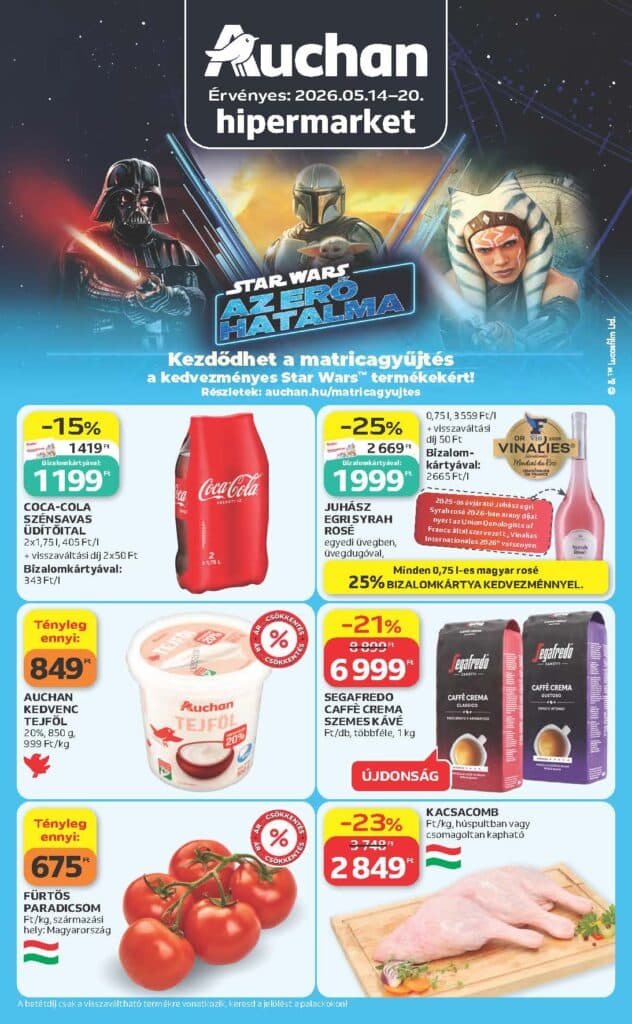 auchan hipermarket akciós újság 2026 20 hét