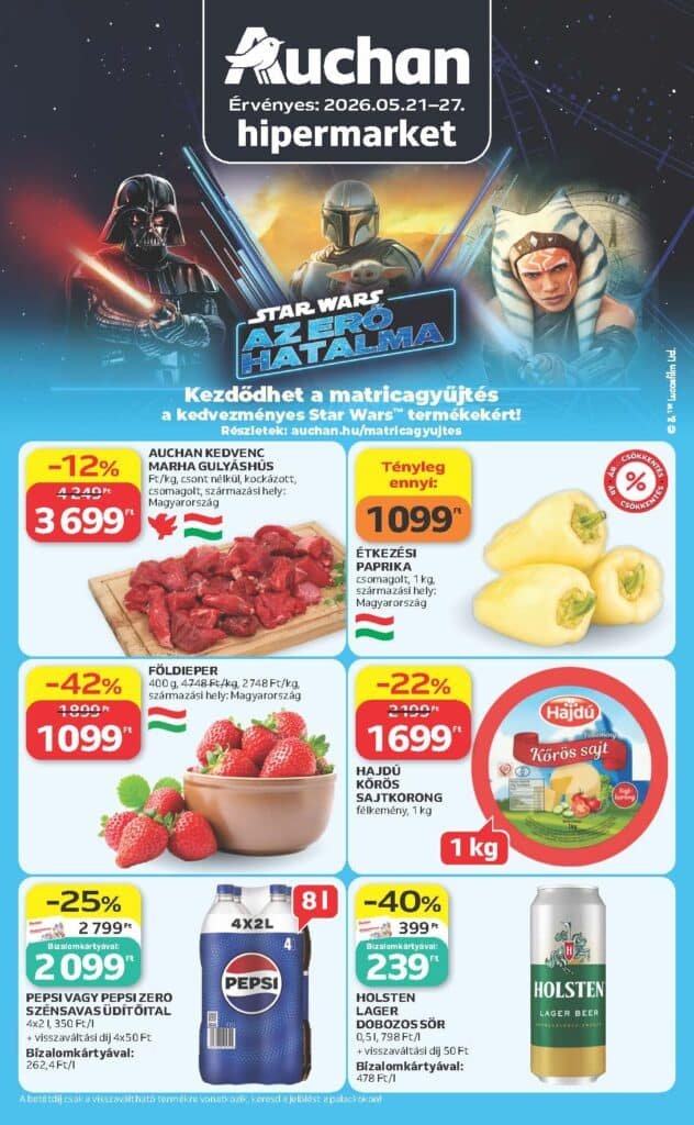 auchan hipermarket akciós újság 2026 21 hét