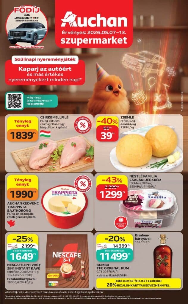auchan szupermarket akciós újság 2026 19 hét