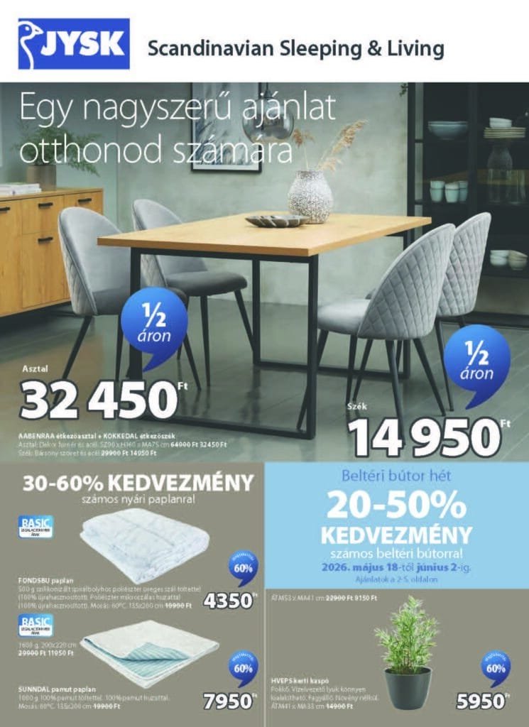 jysk akciós újság 2026 05 18