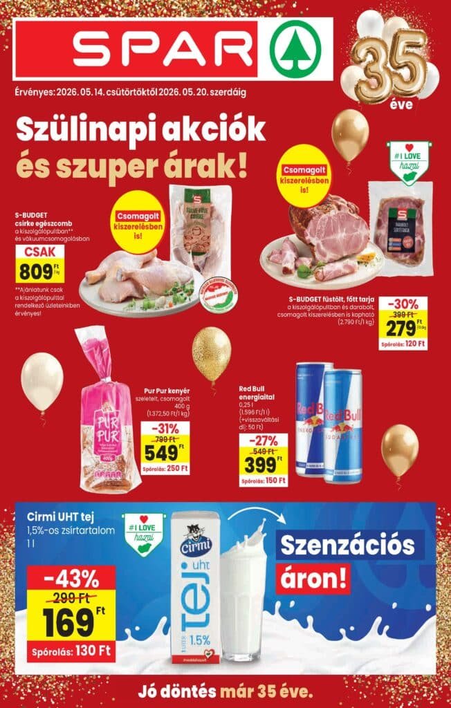 spar akciós újság 2026 20 hét
