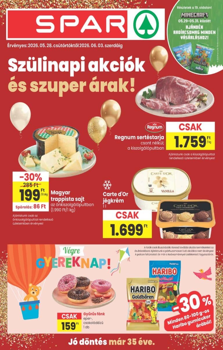 spar akciós újság 2026 22 hét
