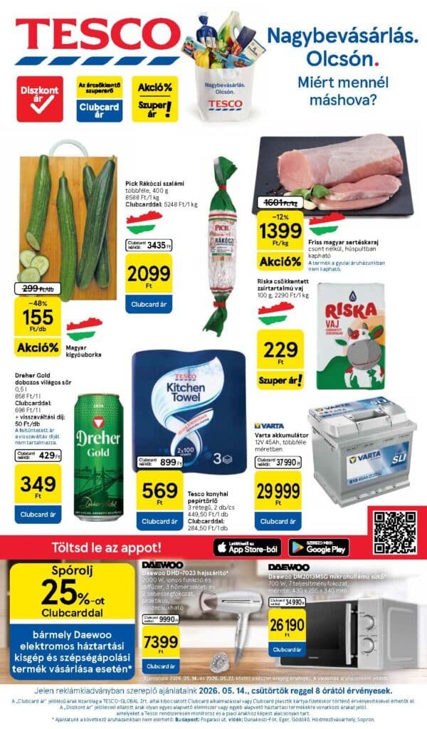 tesco hipermarket akciós újság 2026 20 hét