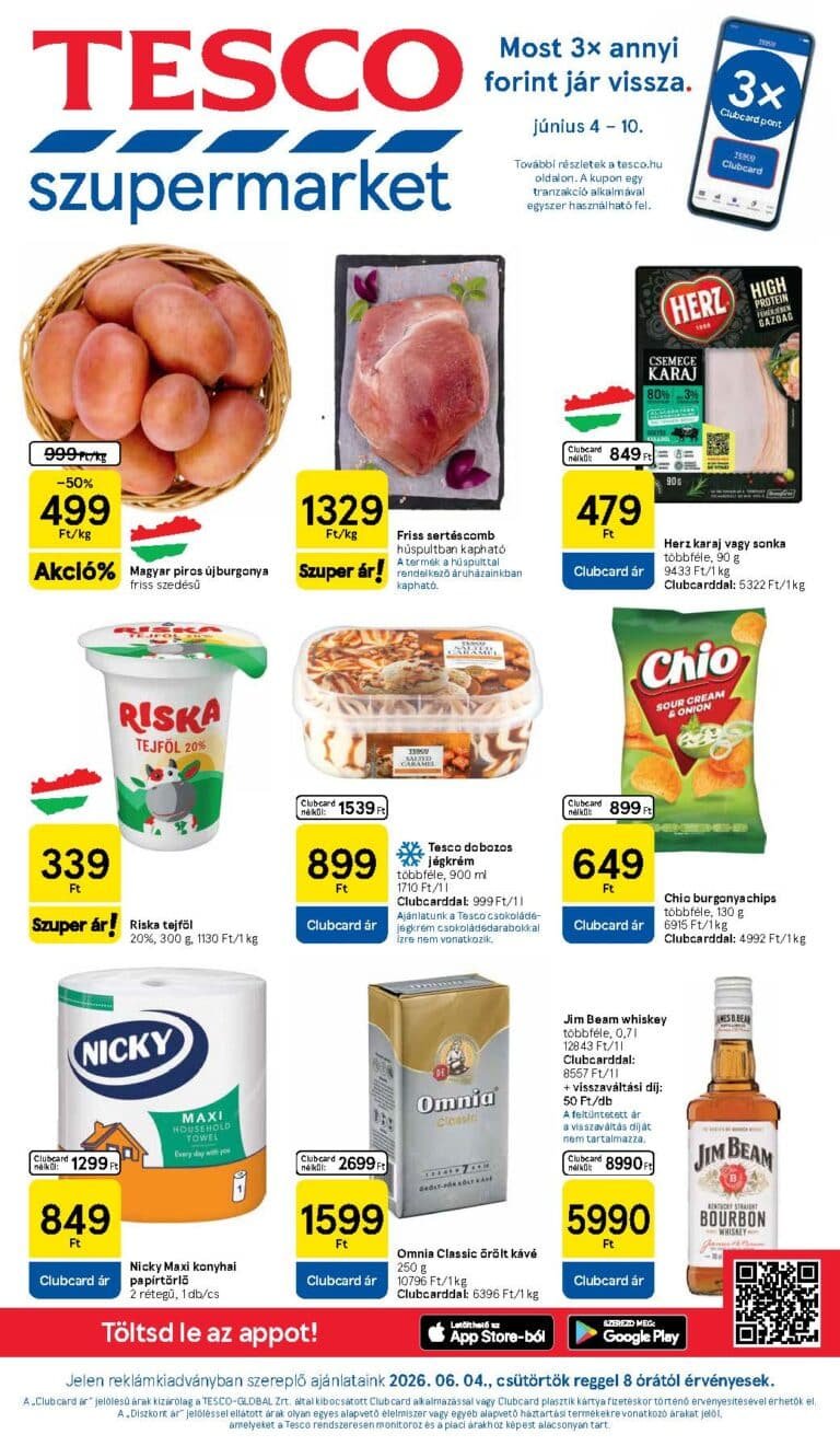 tesco szupermarket akciós újság 2026 23 hét