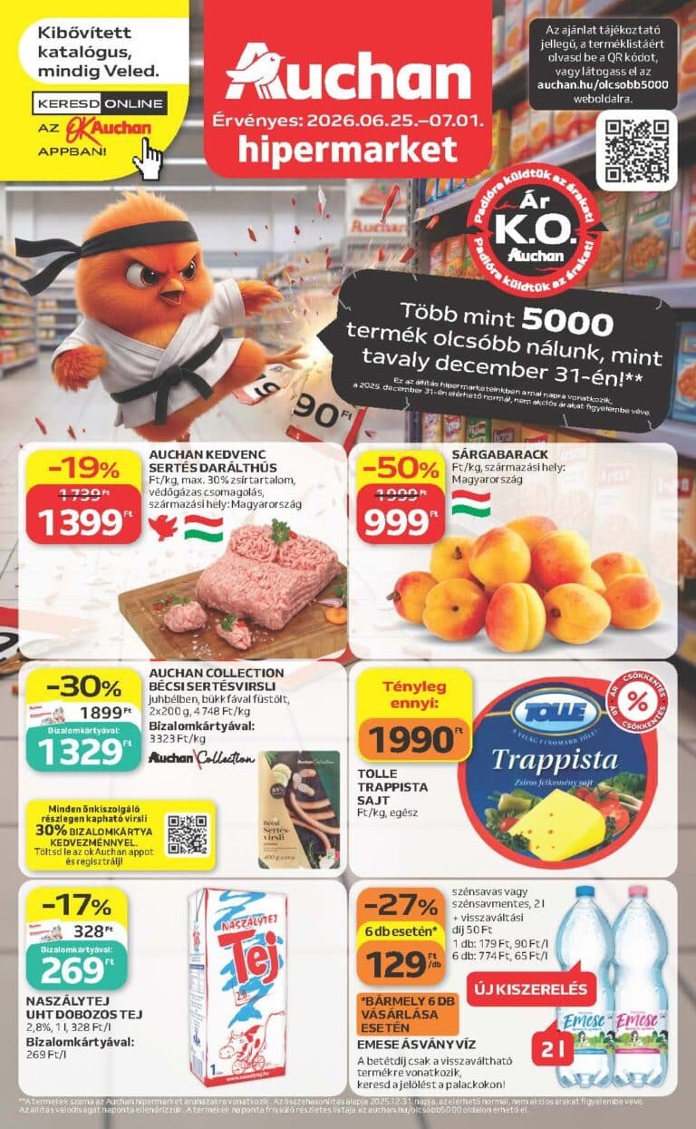 auchan hipermarket akciós újság 2026 26 hét