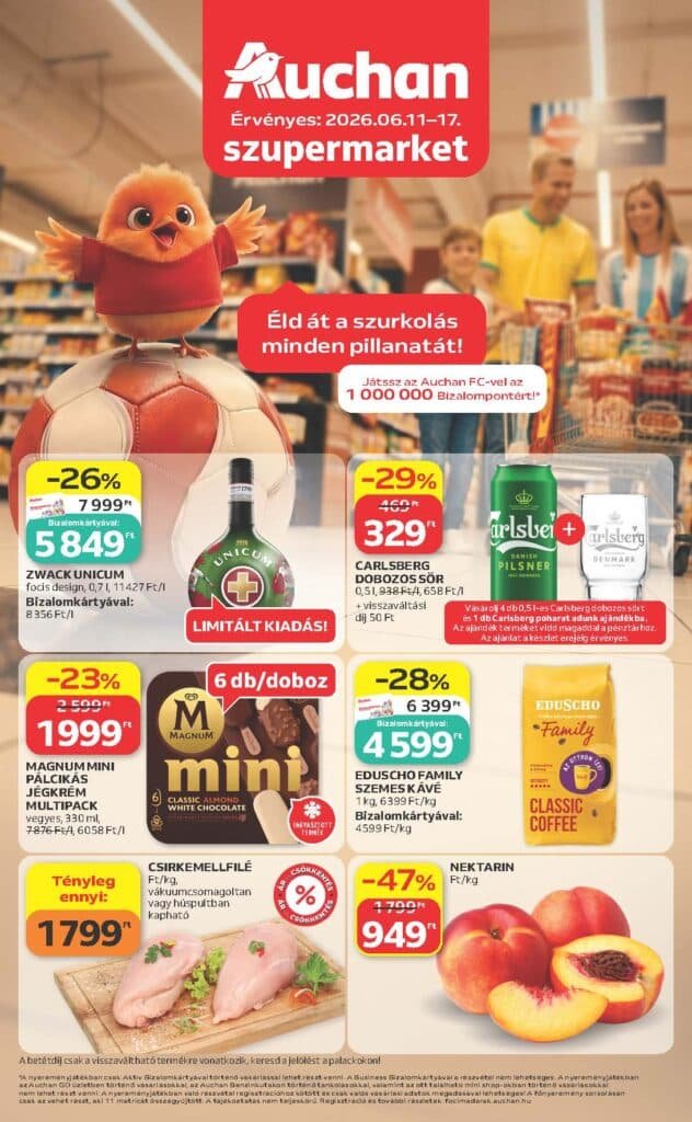 auchan szupermarket akciós újság 2026 24 hét