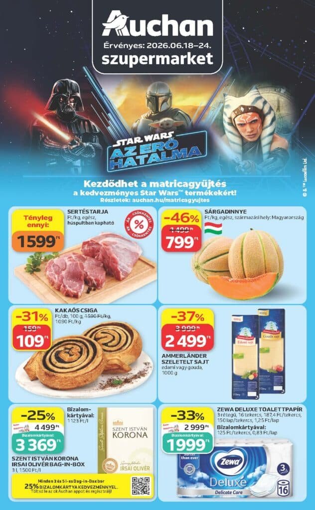auchan szupermarket akciós újság 2026 25 hét