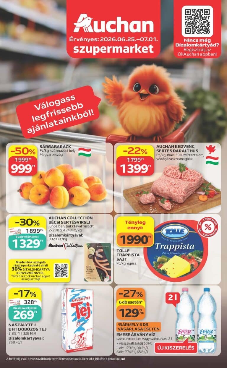 auchan szupermarket akciós újság 2026 26 hét