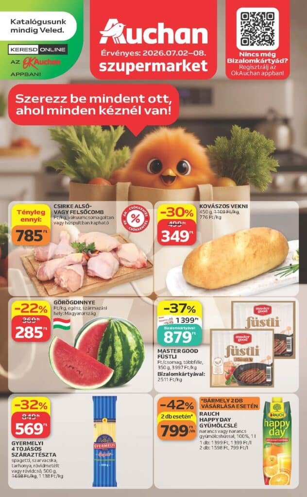 auchan szupermarket akciós újság 2026 27 hét