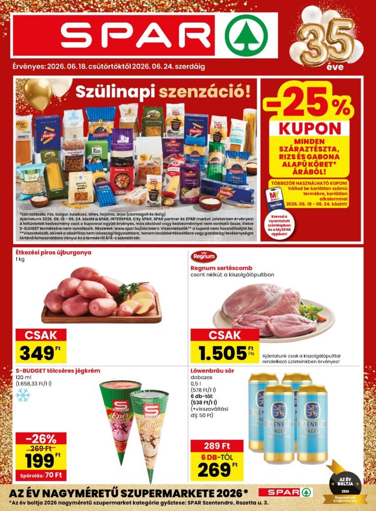 spar akciós újság 2026 25 hét