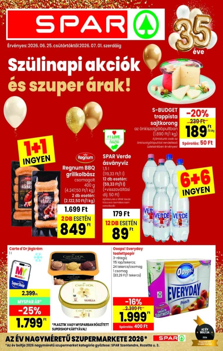 spar akciós újság 2026 26 hét