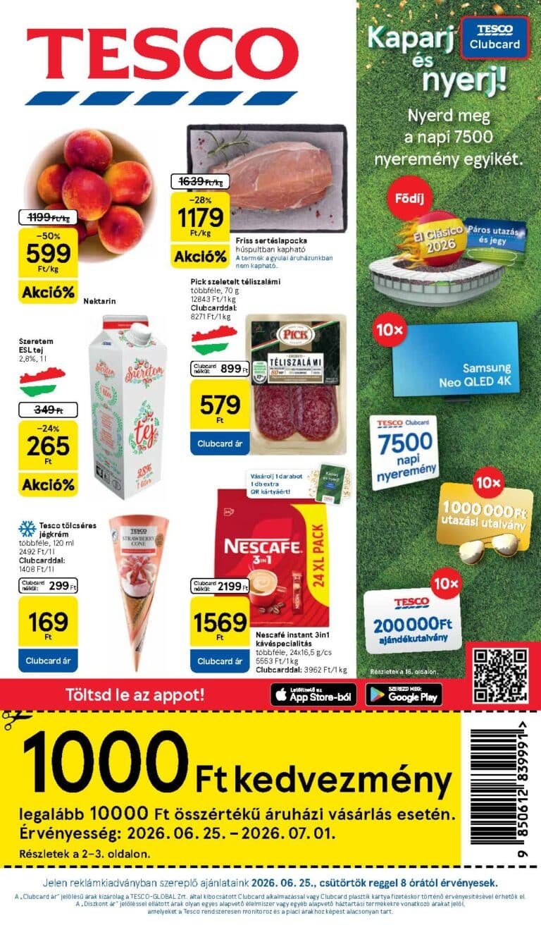 tesco hipermarket akciós újság 2026 26 hét