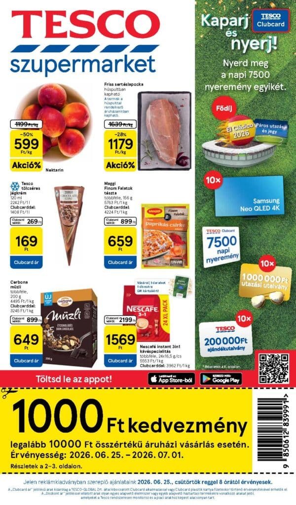 tesco szupermarket akciós újság 2026 26 hét