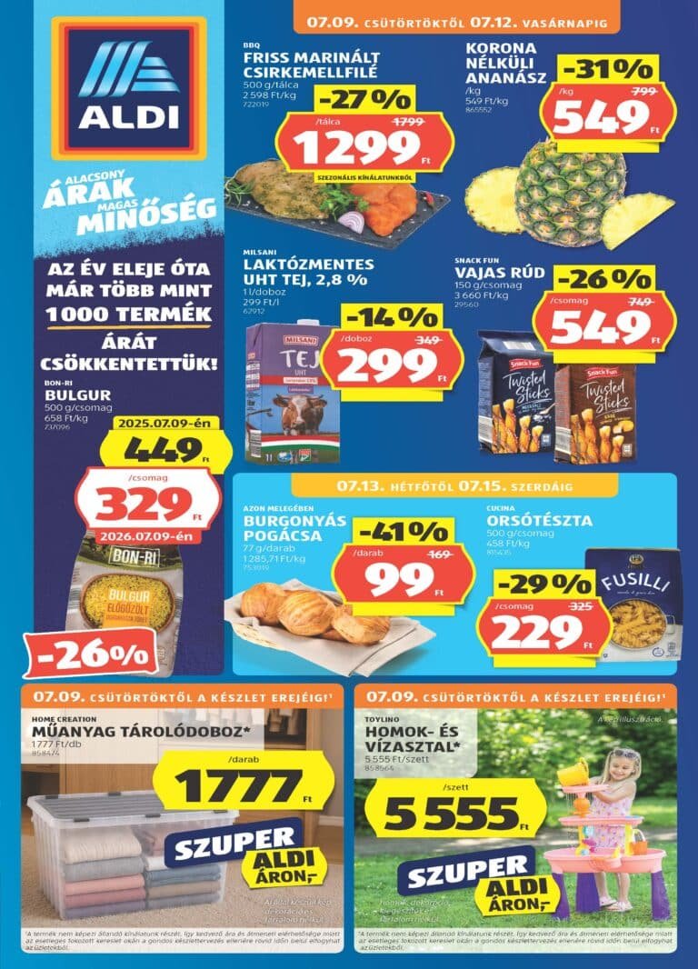 aldi akciós újság 2026 28 hét