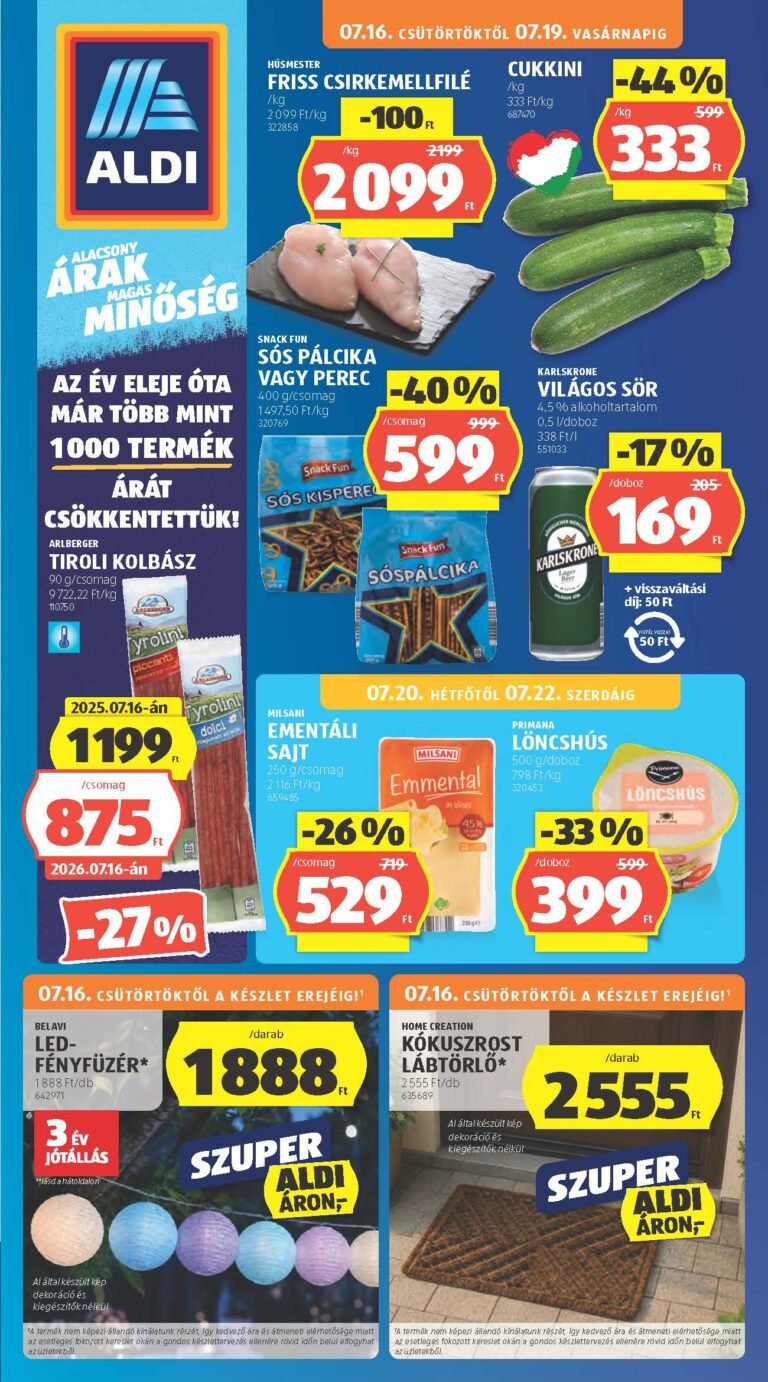 aldi akciós újság 2026 29 hét