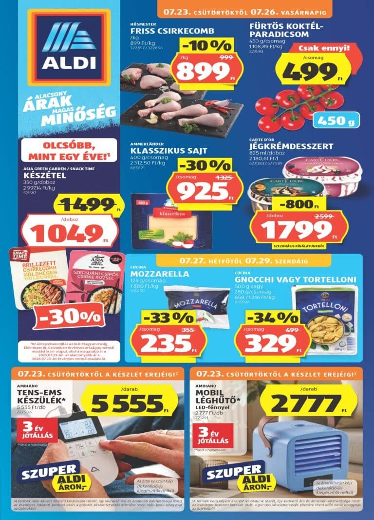 aldi akciós újság 2026 30 hét