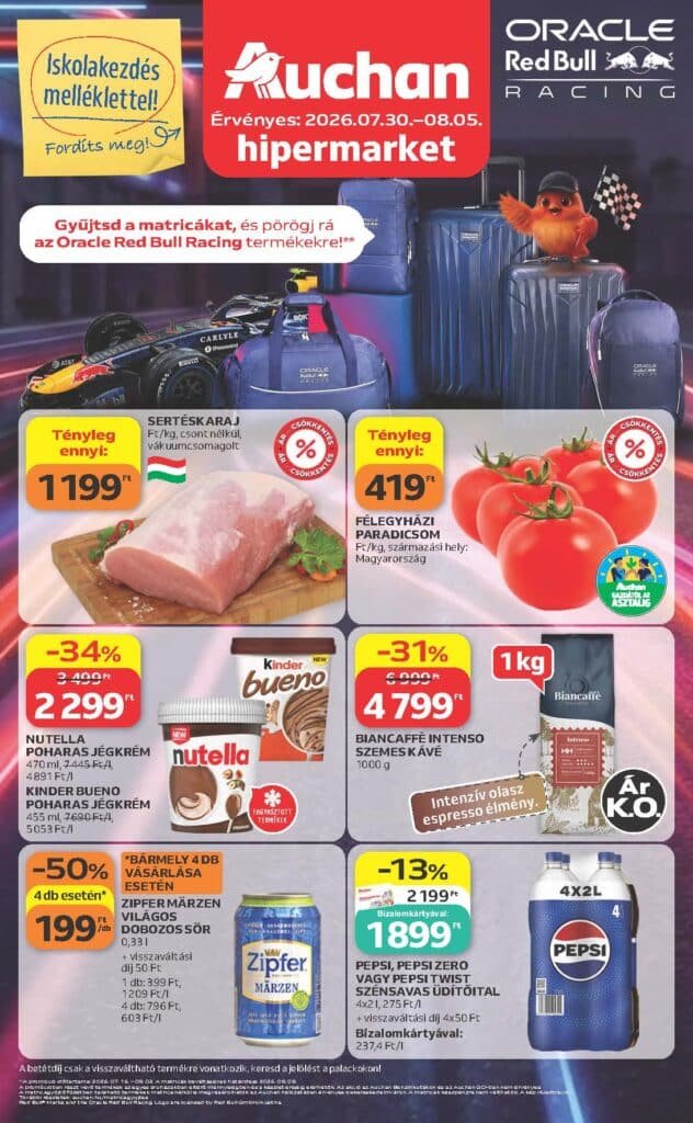 auchan hipermarket akciós újság 2026 31 hét