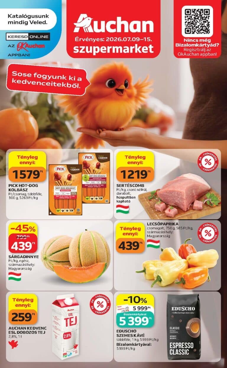 auchan szupermarket akciós újság 2026 28 hét