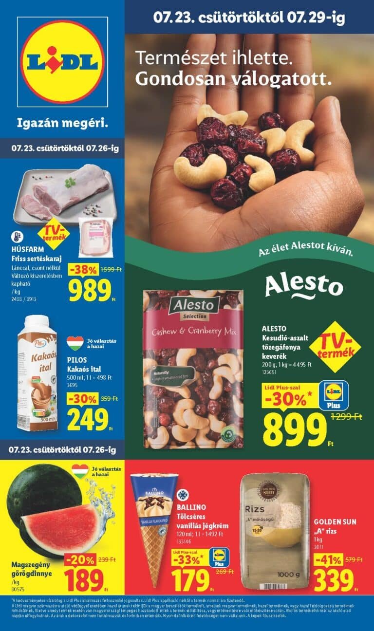 lidl akciós újság 2026 30 hét