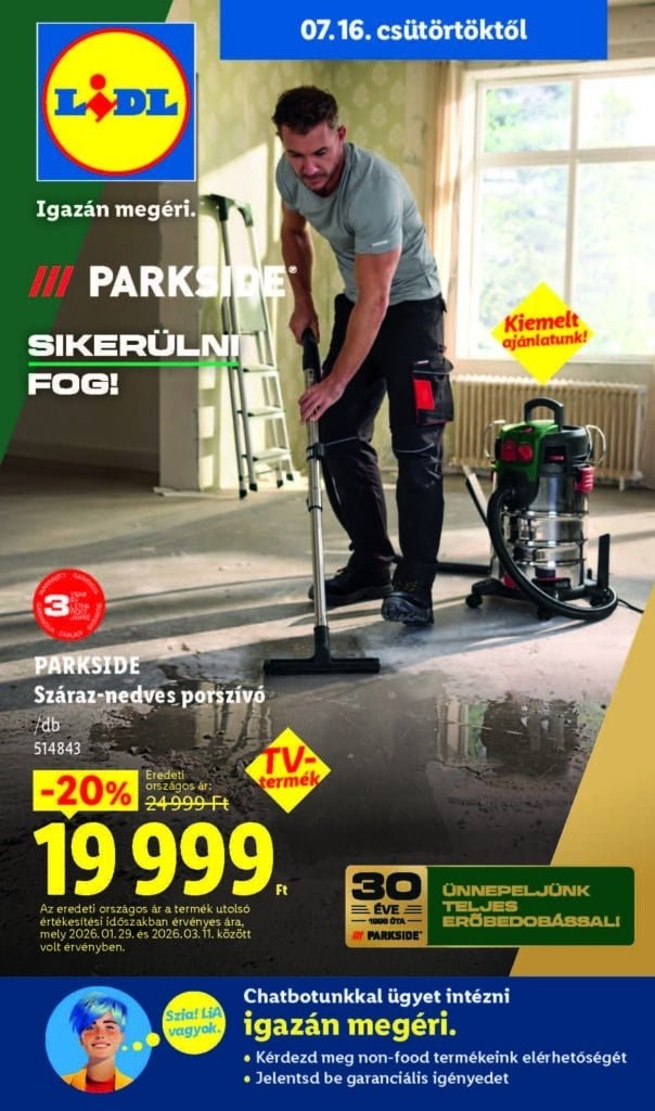 lidl nonfood akciós újság 2026 29 hét