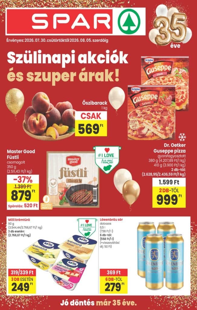 spar akciós újság 2026 31 hét