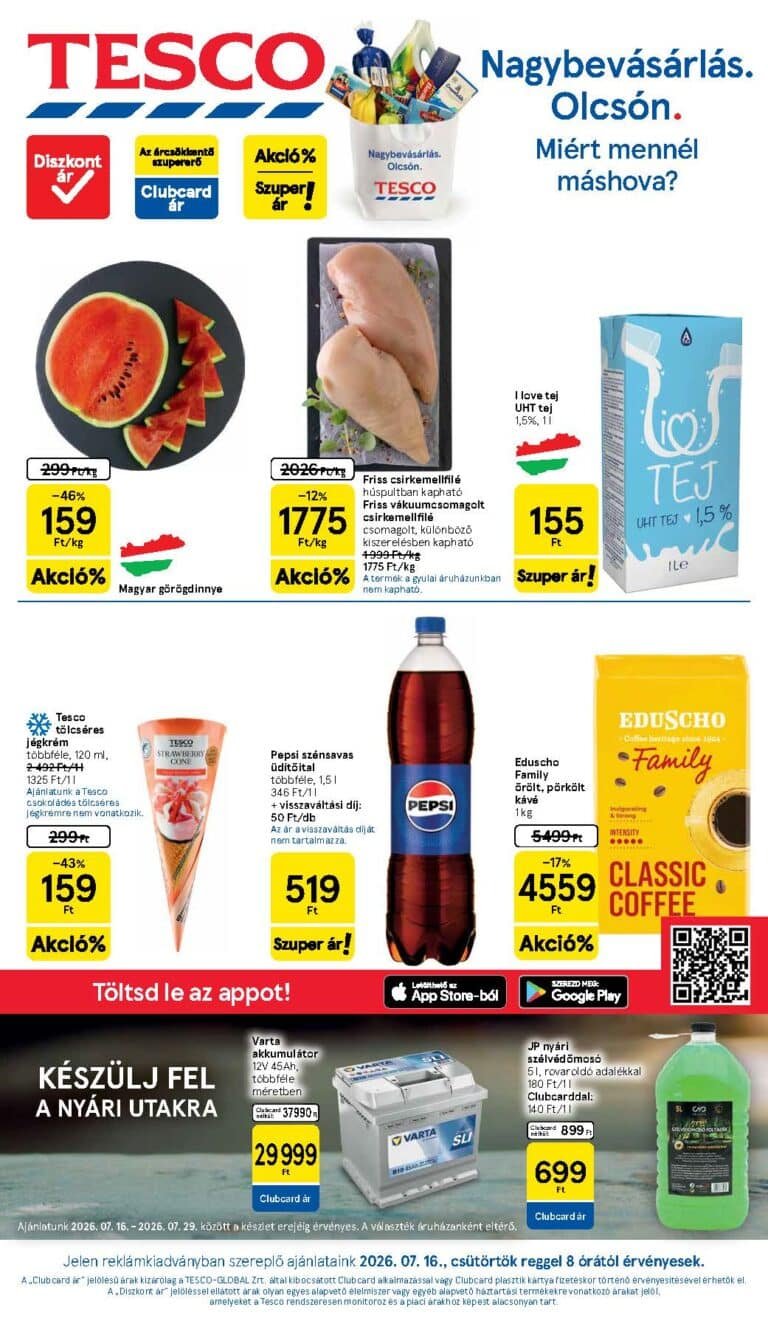 tesco hipermarket akciós újság 2026 29 hét