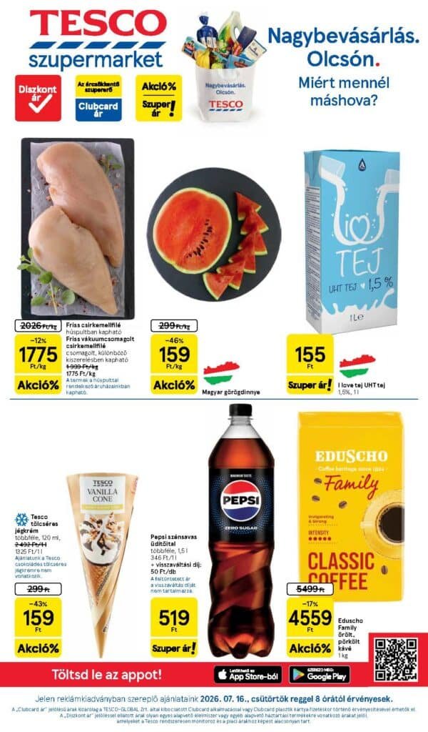 tesco szupermarket akciós újság 2026 29 hét