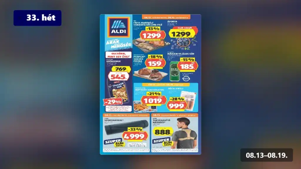 aldi akciós újság 2026 33 hét