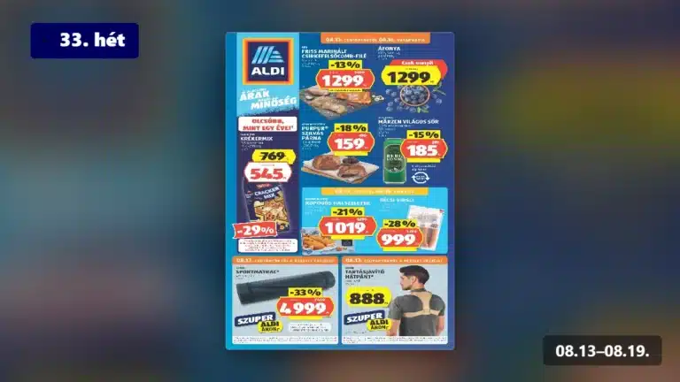 aldi akciós újság 2026 33 hét