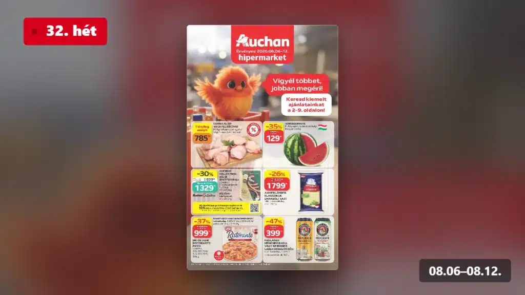 auchan hipermarket akciós újság 2026 32 hét