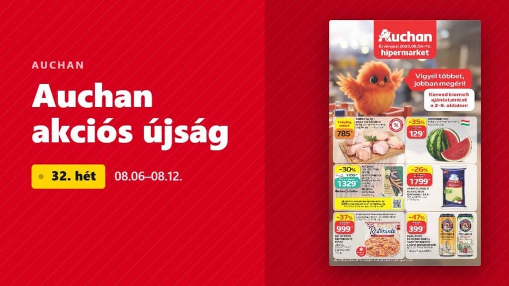 auchan hipermarket akciós újság 2026 32 hét