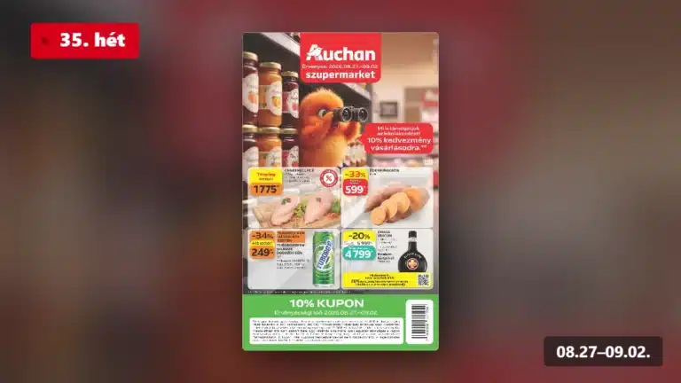 auchan szupermarket akciós újság 2026 35 hét