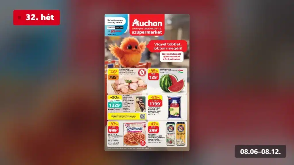 auchan szupermarket akciós újság 2026 32 hét