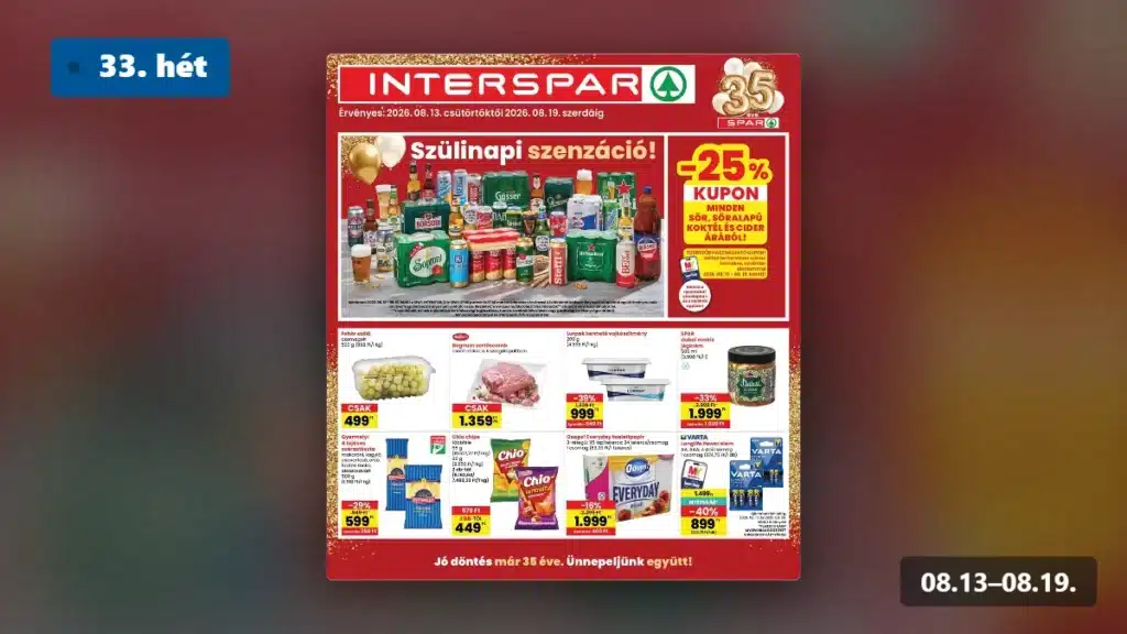 interspar akciós újság 2026 33 hét
