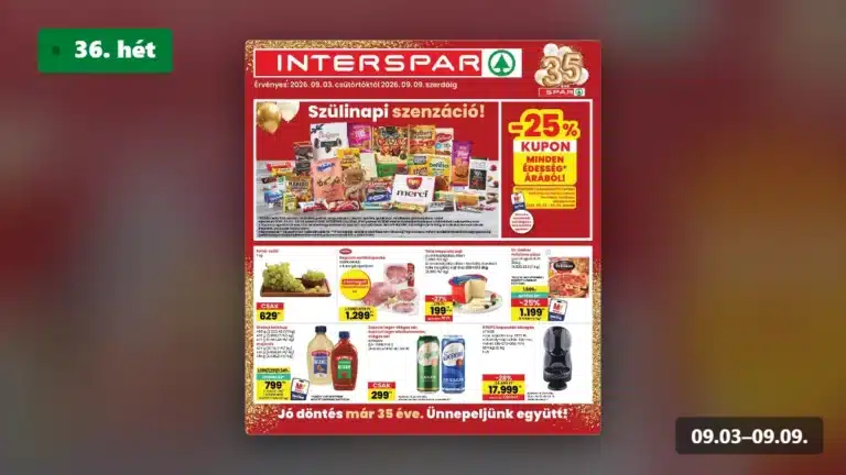 interspar akciós újság 2026 36 hét