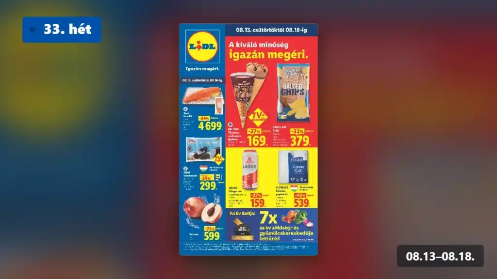 lidl akciós újság 2026 33 hét