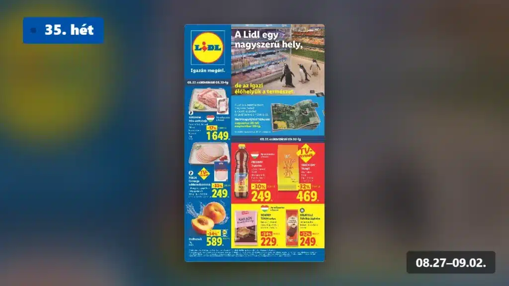 lidl akciós újság 2026 35 hét