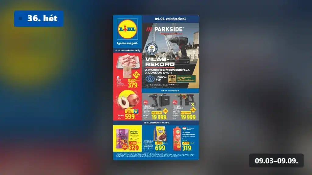 lidl akciós újság 2026 36 hét