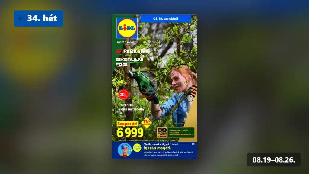 lidl nonfood akciós újság 2026 34 hét