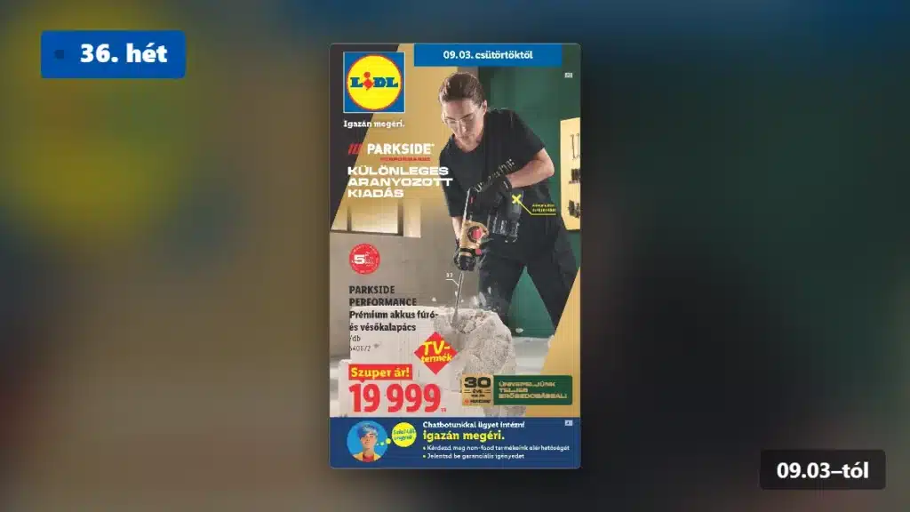 lidl nonfood akciós újság 2026 36 hét