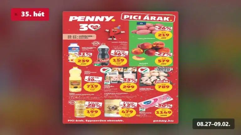penny akciós újság 2026 35 hét