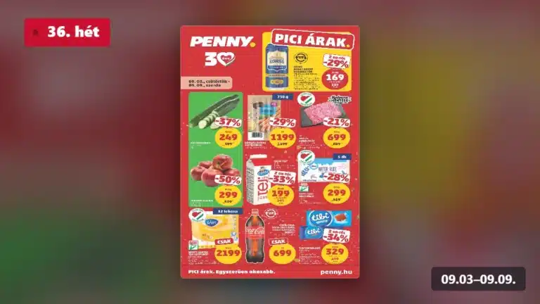 penny akciós újság 2026 36 hét