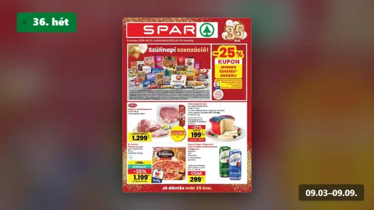 spar akciós újság 2026 36 hét