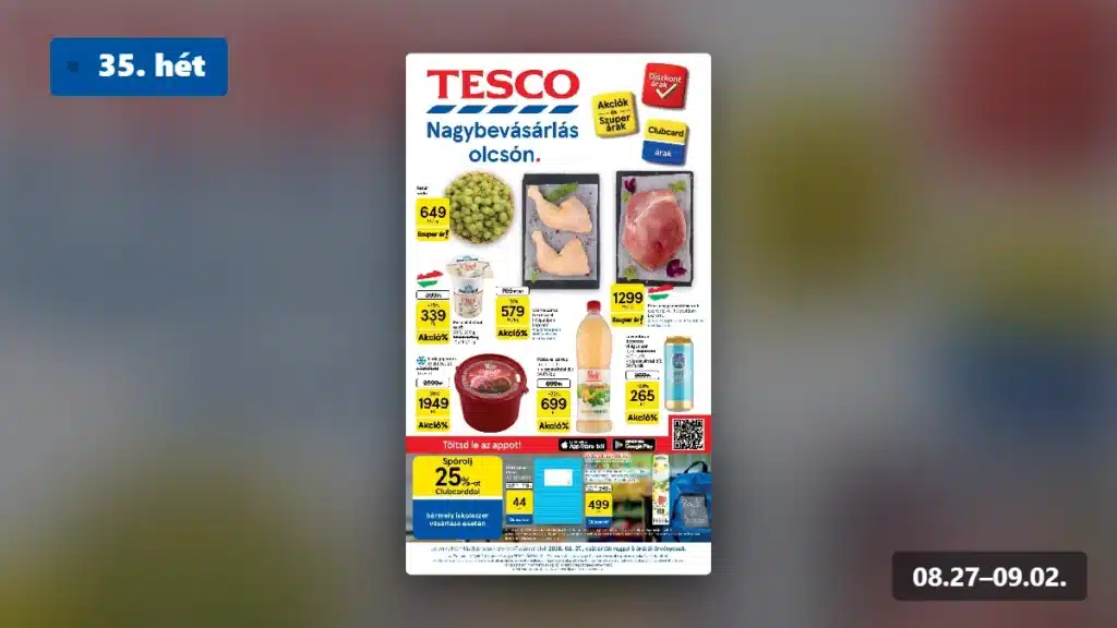tesco hipermarket akciós újság 2026 35 hét