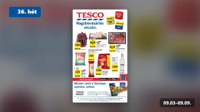 tesco hipermarket akciós újság 2026 36 hét
